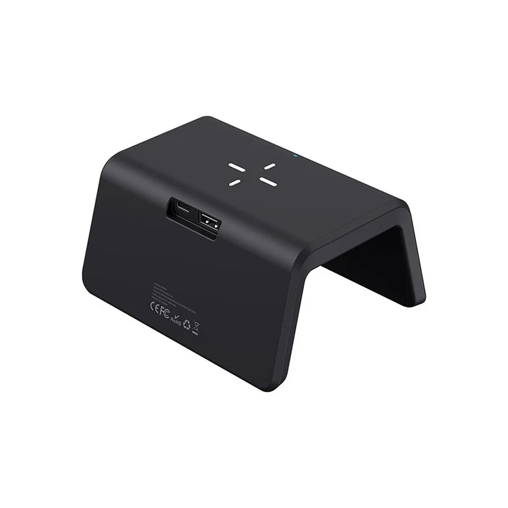 HAVIT W320 Digital Clock with QI Wireless Charging, Black - Image 5