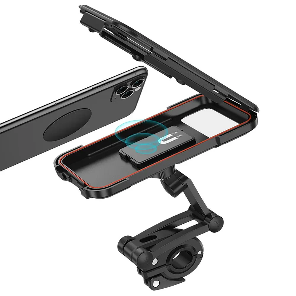 HOCO CA101 Bicycle Motorcycle Mount, 4.5inch - 7inch, Black - Image 7