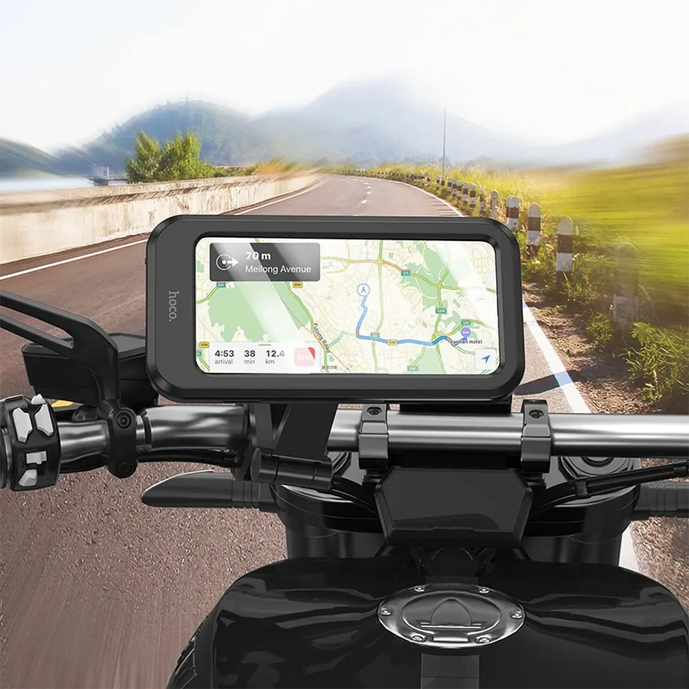HOCO CA101 Bicycle Motorcycle Mount, 4.5inch - 7inch, Black - Image 9
