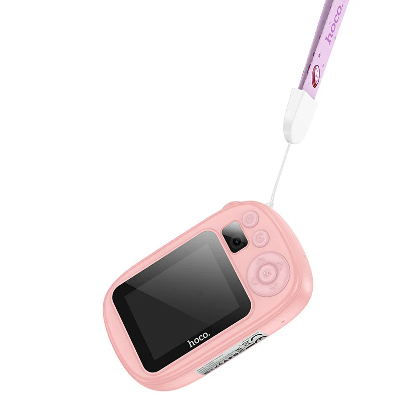 HOCO DV205 Kids Digital Camera, 720P, 1MP, Pink - Image 4