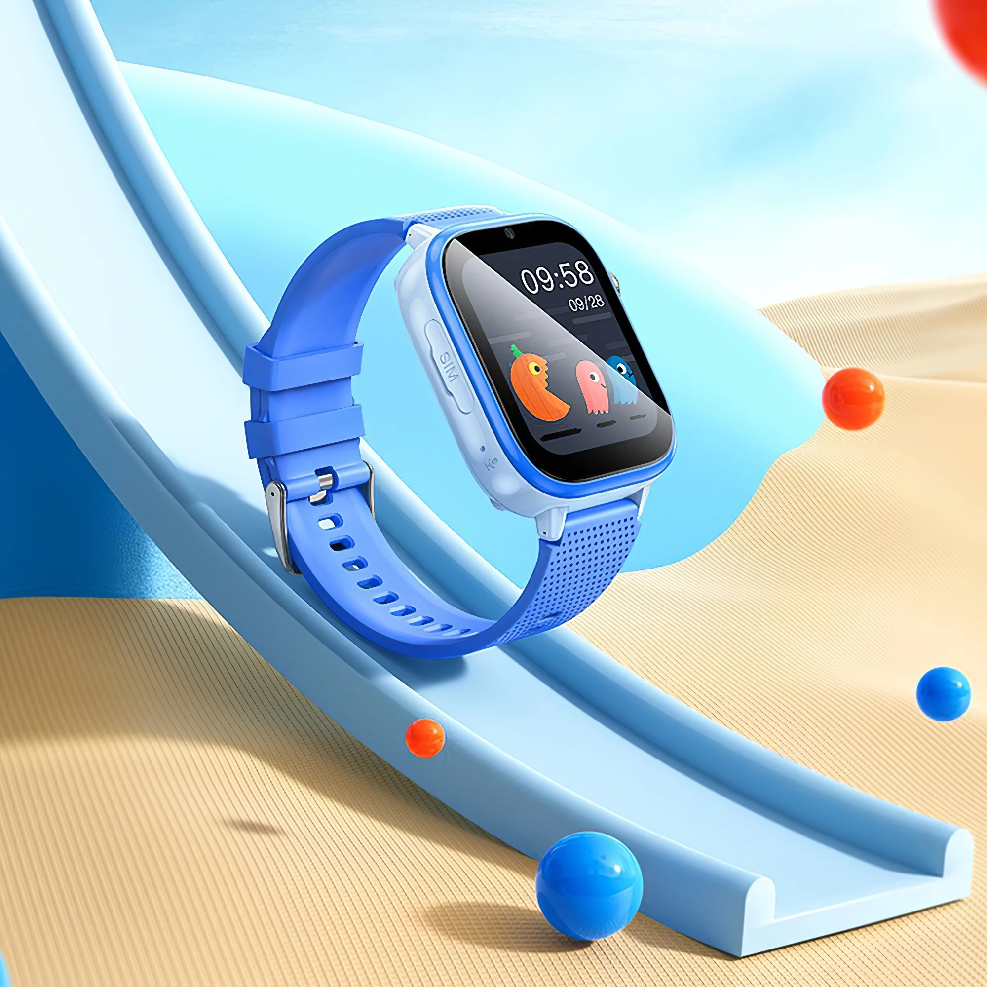 HOCO Y101 Kids Call Smartwatch, Blue - Image 4