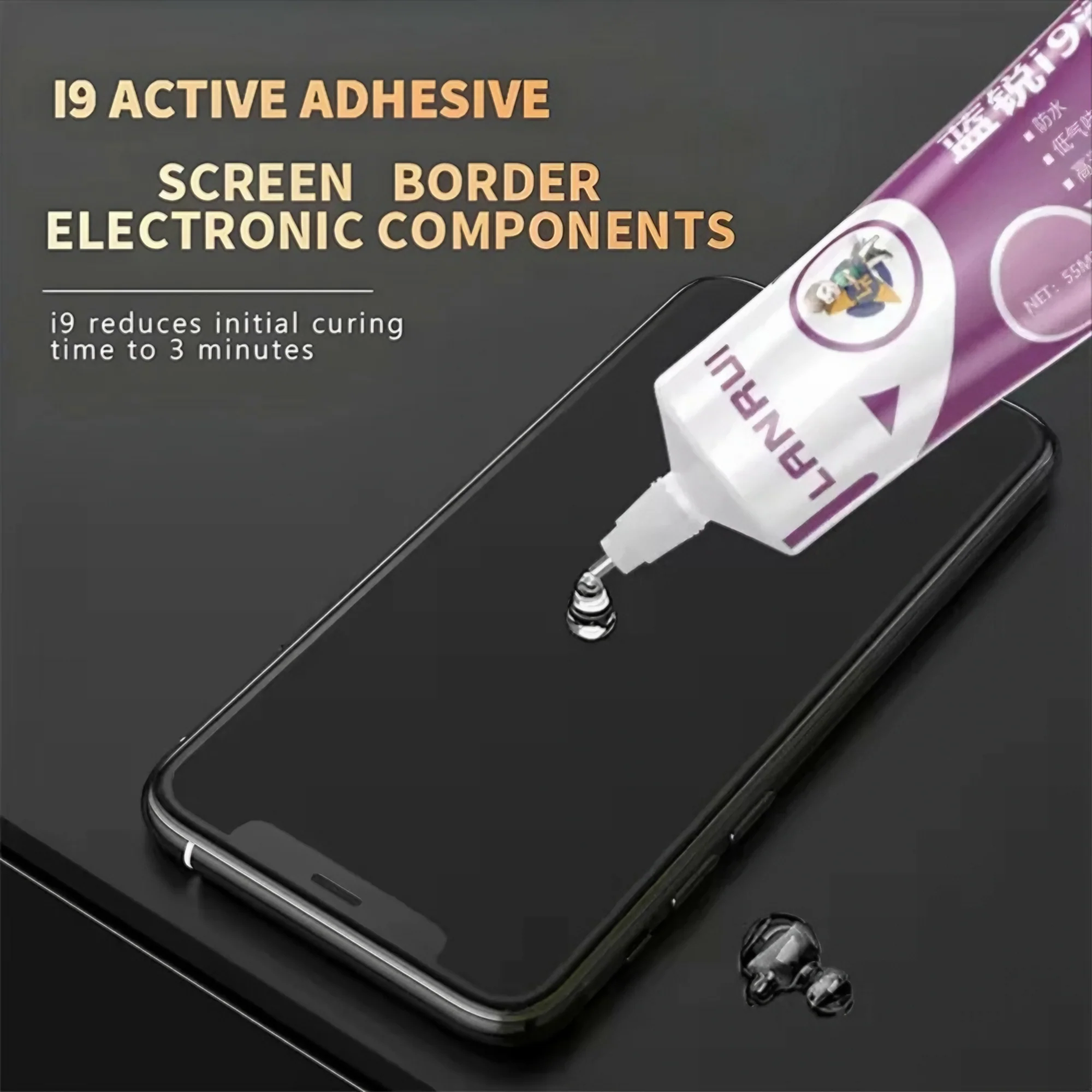 Lanrui I9 Liquid Adhesive, 55ml, Transparent - Image 3