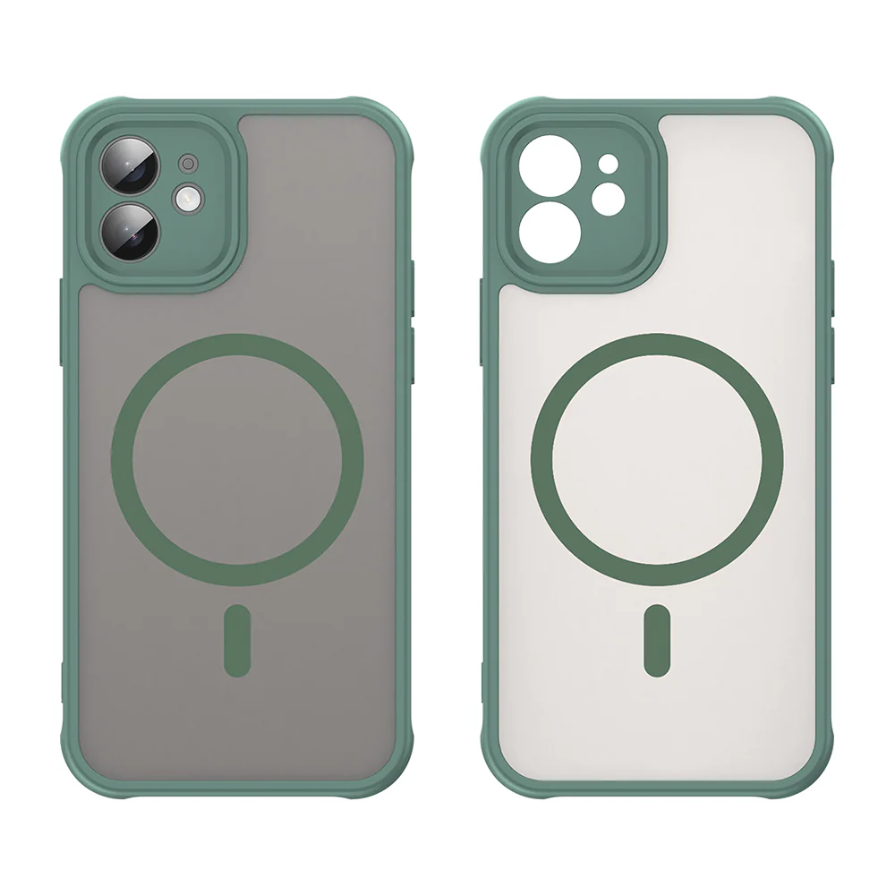 MagSafe Case for Apple iPhone 12, Techsuit, HaloFrost II, Green - Image 2