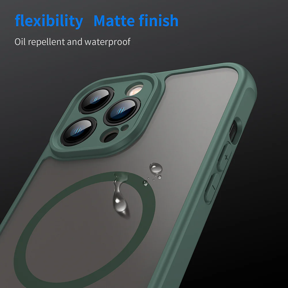 MagSafe Case for Apple iPhone 13 Pro Max, Techsuit, HaloFrost II, Green - Image 5