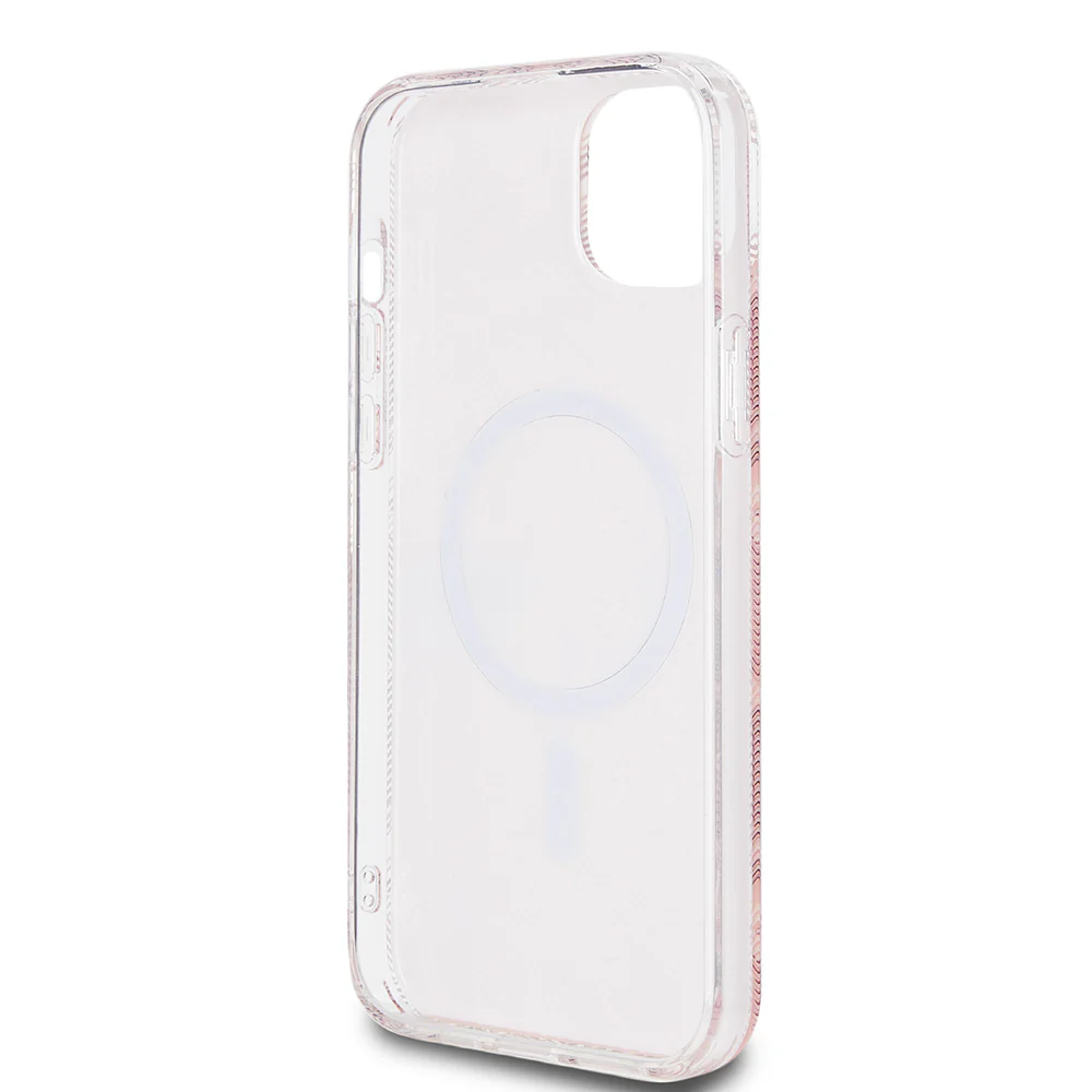 MagSafe Case for Apple iPhone 15, Guess, IML Gcube, Pink - Image 6