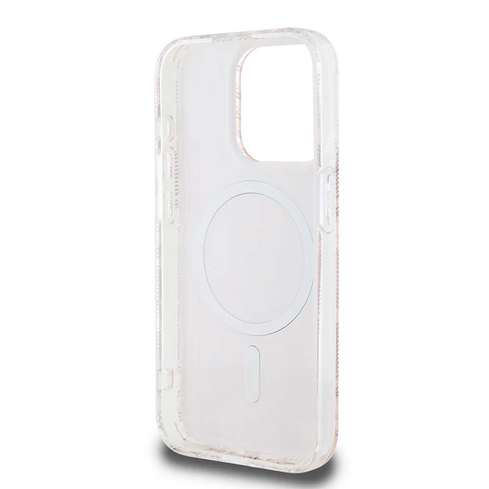 MagSafe Case for Apple iPhone 15 Pro, Guess, IML Gcube, Pink - Image 6