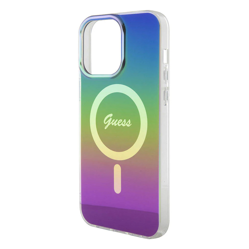 MagSafe Case for Apple iPhone 15 Pro, Guess, IML Iridescent, Multicolor - Image 5