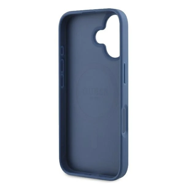 MagSafe Case for Apple iPhone 16, Guess, 4G Ring Classic Logo, Blue - Image 6