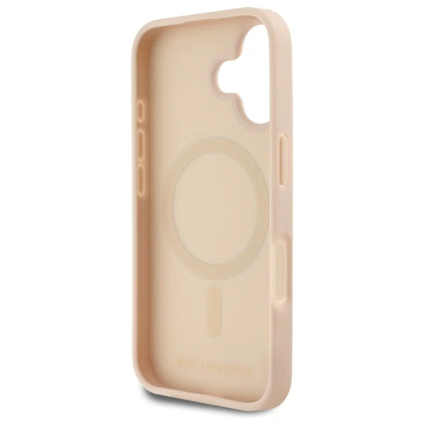 MagSafe Case for Apple iPhone 16, Karl Lagerfeld, Hot Stamp, Pink - Image 2