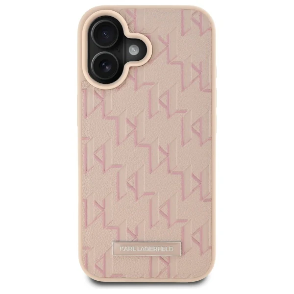 MagSafe Case for Apple iPhone 16, Karl Lagerfeld, Hot Stamp, Pink - Image 3
