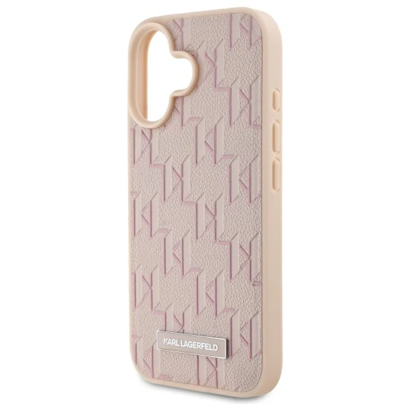 MagSafe Case for Apple iPhone 16, Karl Lagerfeld, Hot Stamp, Pink - Image 4