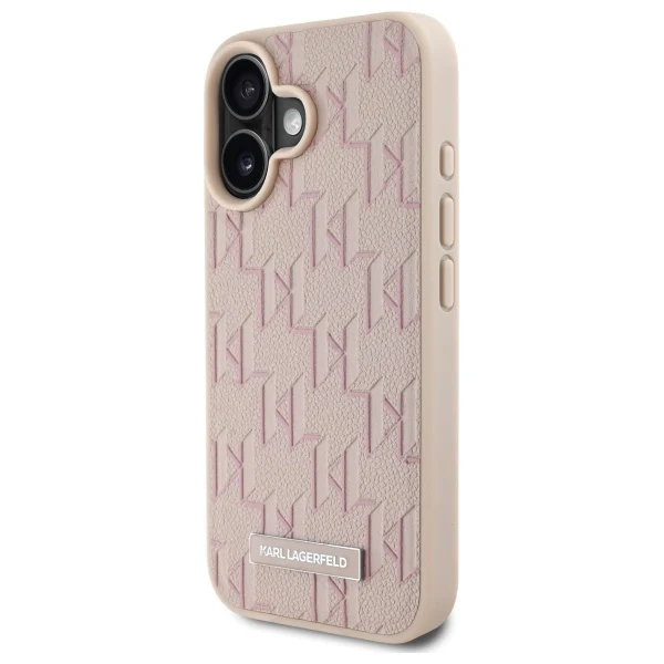 MagSafe Case for Apple iPhone 16, Karl Lagerfeld, Hot Stamp, Pink - Image 5