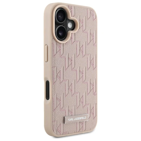MagSafe Case for Apple iPhone 16, Karl Lagerfeld, Hot Stamp, Pink - Image 6