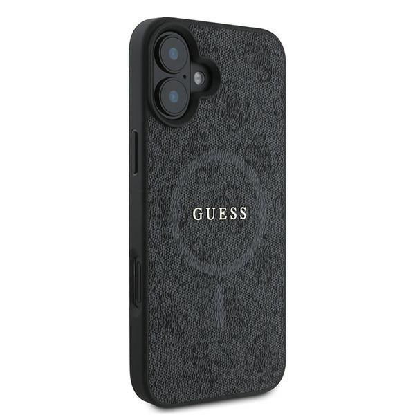 MagSafe Case for Apple iPhone 16 Plus, Guess, 4G Ring Classic Logo, Black - Image 4