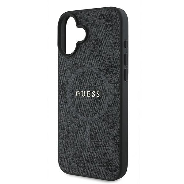 MagSafe Case for Apple iPhone 16 Plus, Guess, 4G Ring Classic Logo, Black - Image 5
