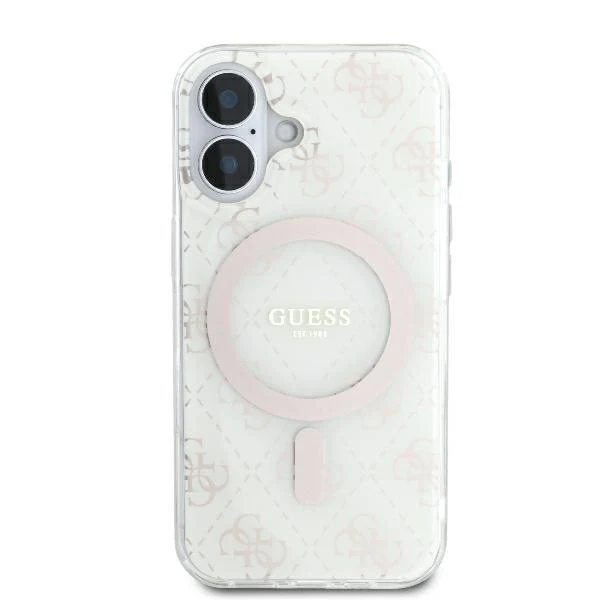 MagSafe Case for Apple iPhone 16 Plus, Guess, IML 4G Background, White - Image 3