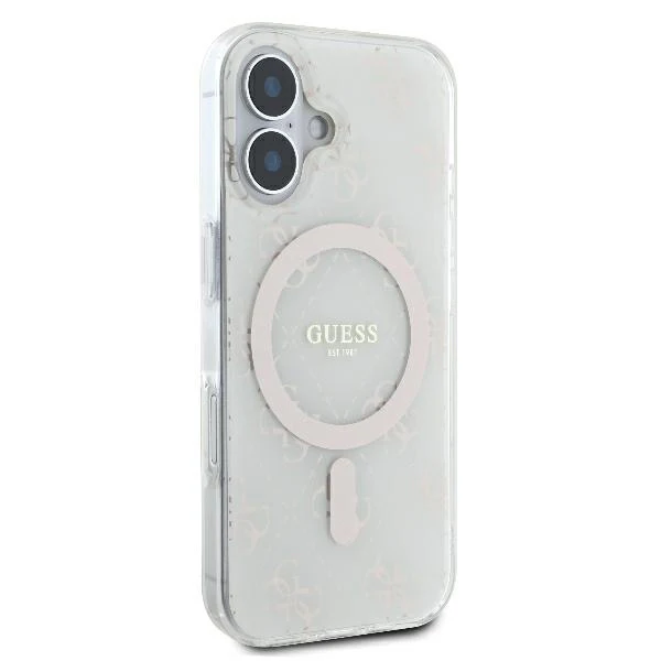 MagSafe Case for Apple iPhone 16 Plus, Guess, IML 4G Background, White - Image 4