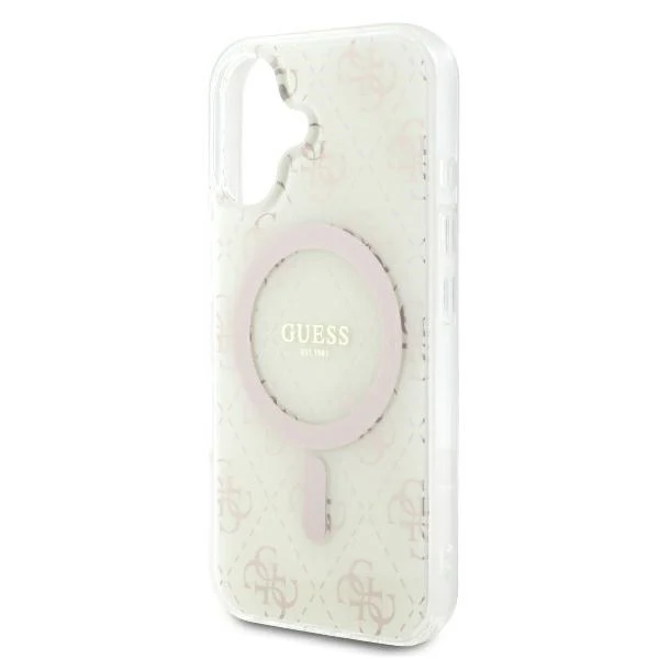 MagSafe Case for Apple iPhone 16 Plus, Guess, IML 4G Background, White - Image 5
