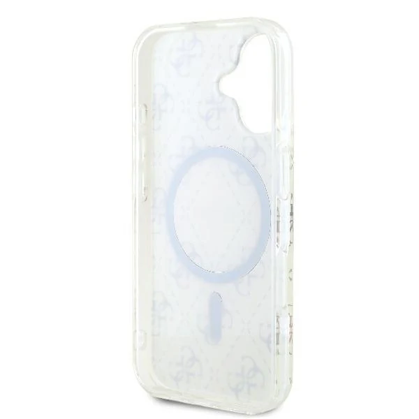 MagSafe Case for Apple iPhone 16 Plus, Guess, IML 4G Background, White - Image 6