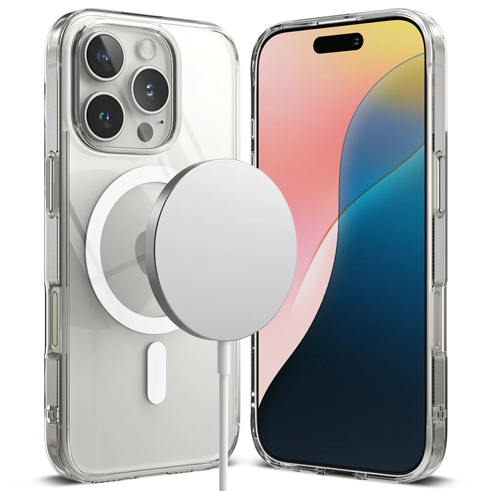 MagSafe Case for Apple iPhone 16 Pro, Ringke, Fusion, Transparent
