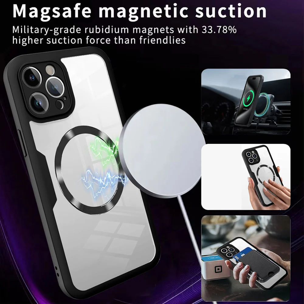 MagSafe Case for Apple iPhone 16, Techsuit, ColorVerse 360, Blue - Image 2