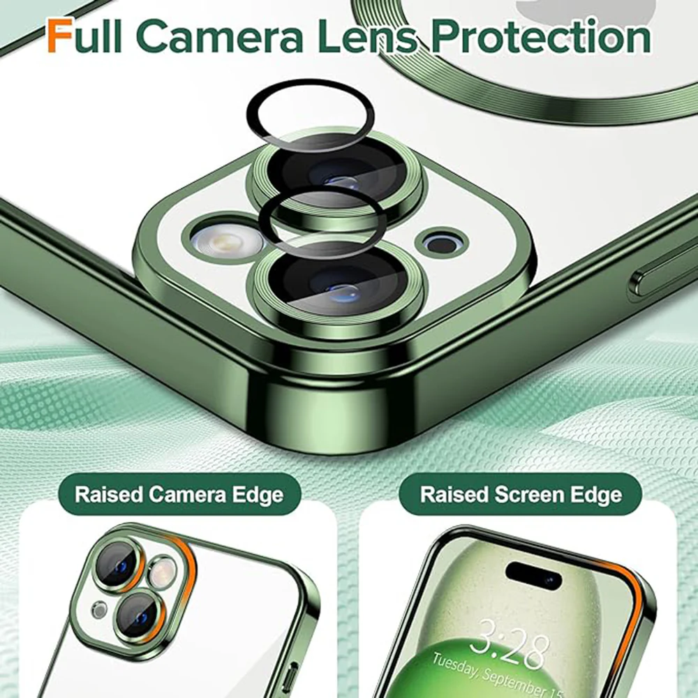 MagSafe Case for Apple iPhone 16, Techsuit, Luxury Crystal, Light Purple - Image 5