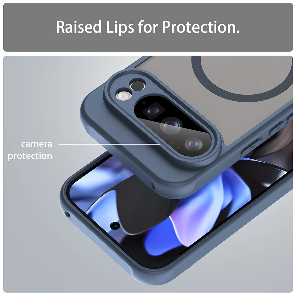 MagSafe Case for Google Pixel 10 Pro, Techsuit, HaloFrost II, Navy Blue - Image 5