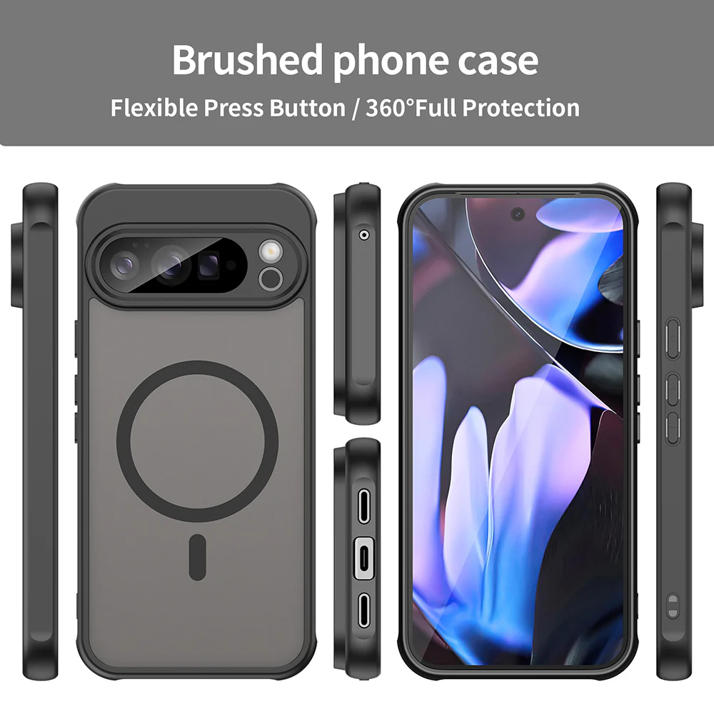 MagSafe Case for Google Pixel 10 Pro XL, Techsuit, HaloFrost II, Black - Image 3