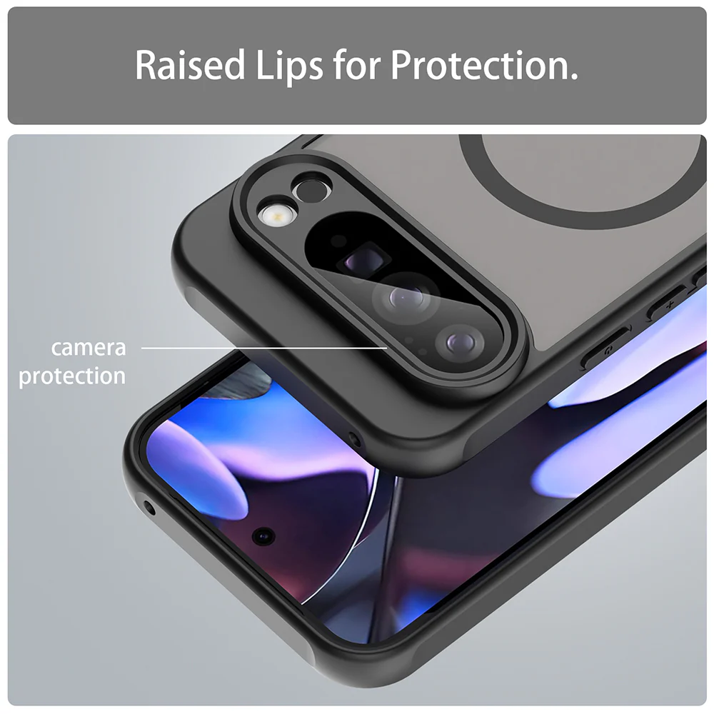 MagSafe Case for Google Pixel 10 Pro XL, Techsuit, HaloFrost II, Black - Image 4