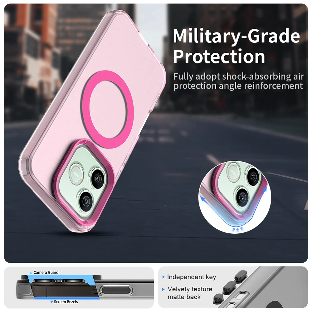 MagSafe Case for Honor 600 Lite, Techsuit, CandyCase, Pink - Image 4