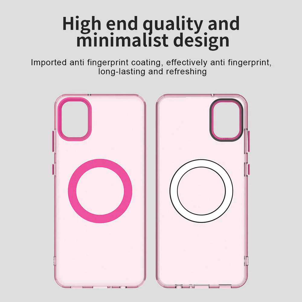 MagSafe Case for Samsung Galaxy A05 A055, Techsuit, CandyCase, Pink - Image 3