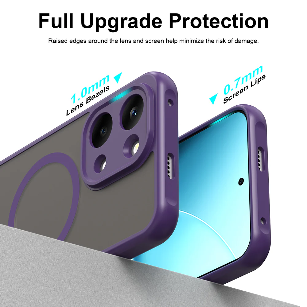 MagSafe Case for Xiaomi Poco X8 Pro Max, Techsuit, HaloFrost II, Purple - Image 5