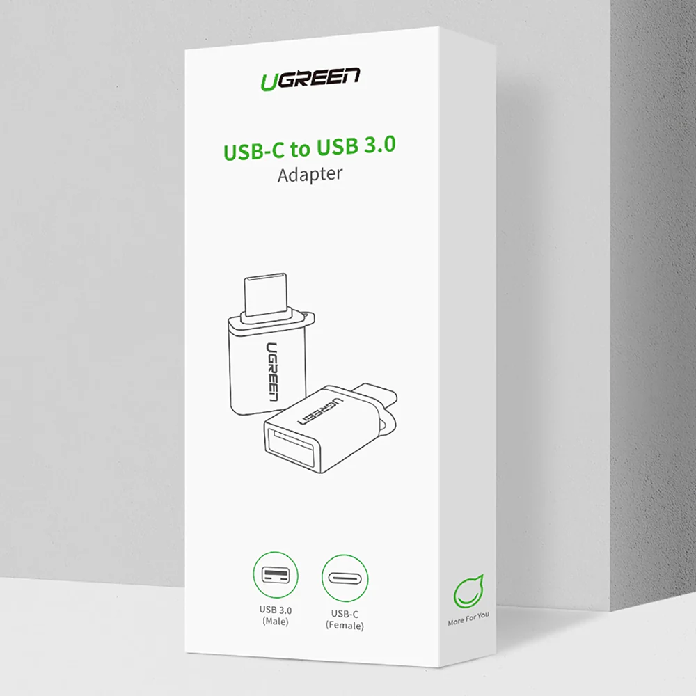 OTG USB-C to USB-A Adapter UGREEN US270 (50283), Gray - Image 7