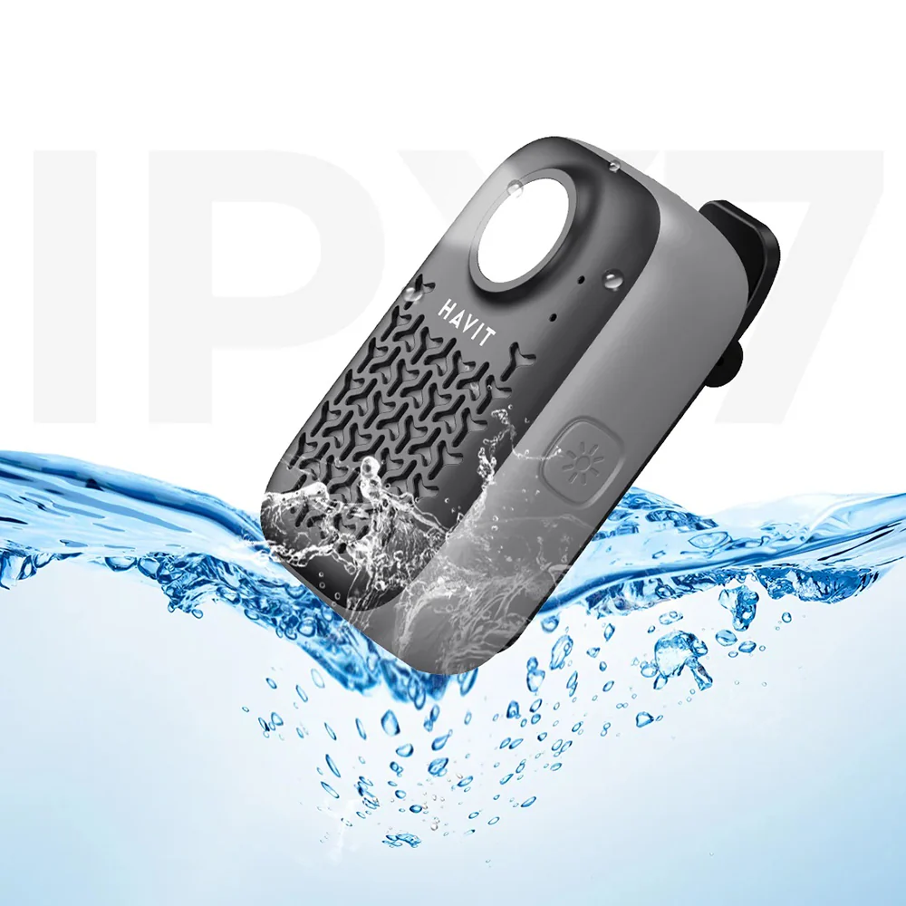 Portable Bluetooth Speaker HAVIT SK868BT, 5W, Waterproof, Black - Image 4