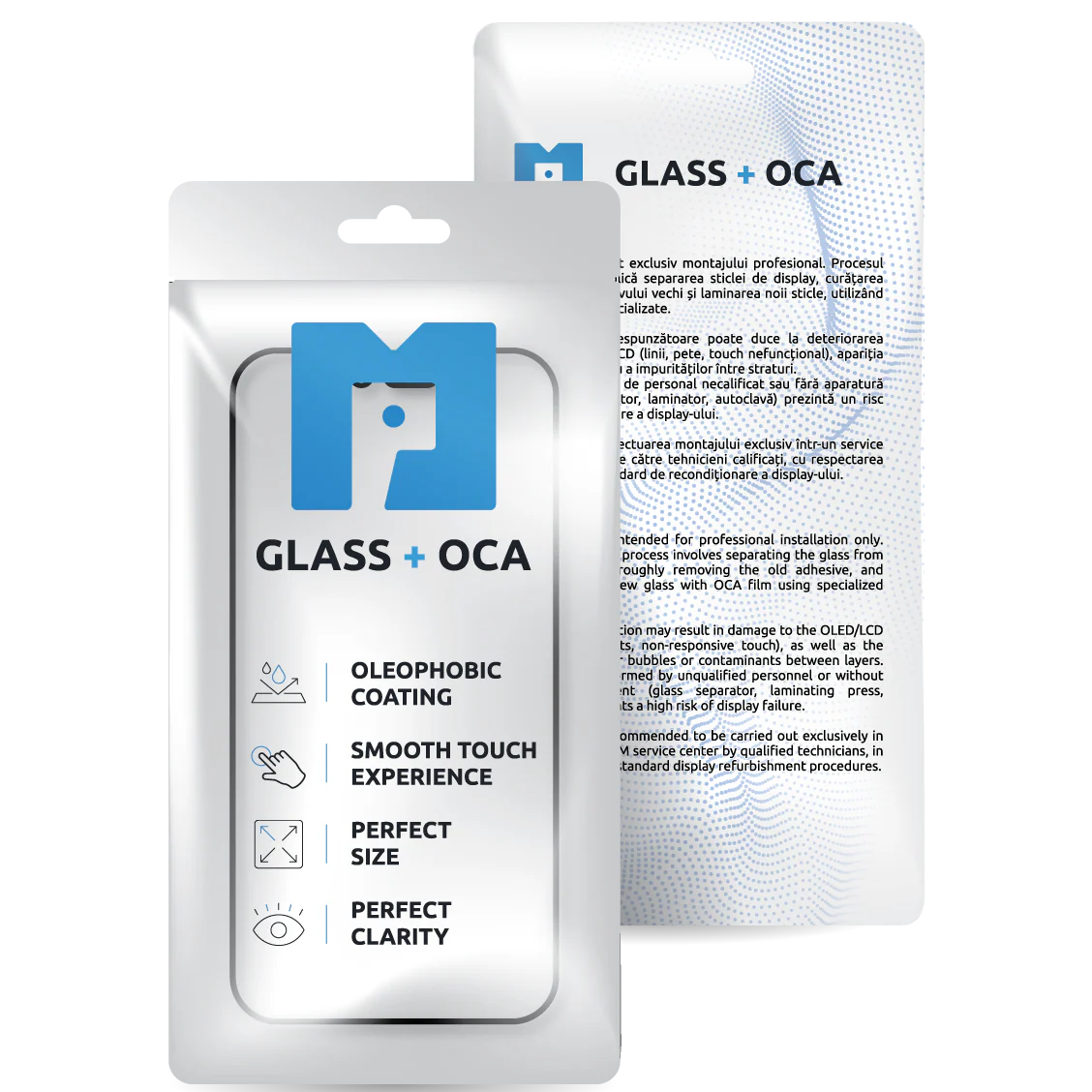 Screen Glass + OCA MP compatible with Apple iPhone 12 / 12 Pro, Black - Image 2