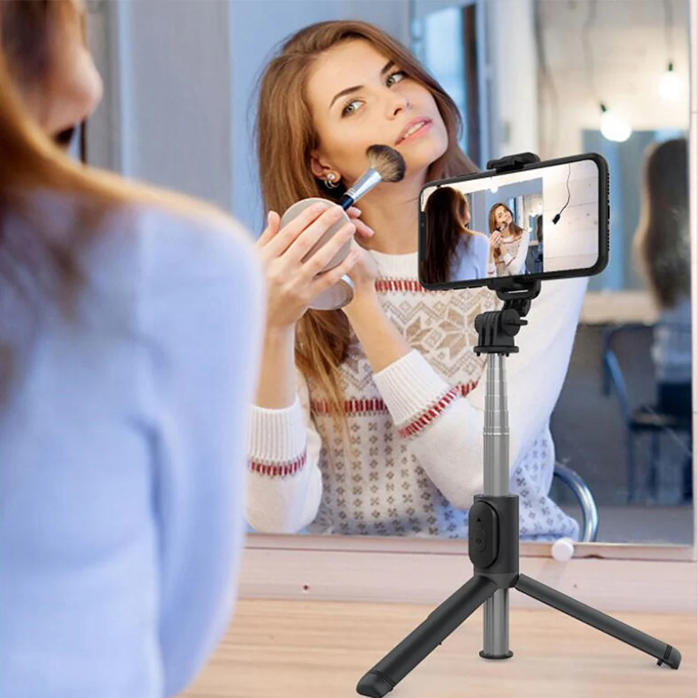 Selfie Stick Bluetooth Techsuit Q01, Universal, Black - Image 2