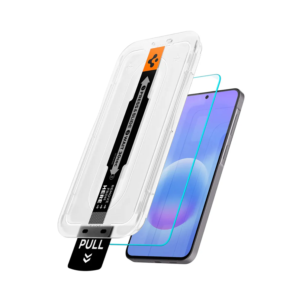Spigen GlastR EZ FIT Pro HD Screen Protector for Samsung Galaxy A57 5G, Tempered Glass, Full Glue, Set of 2 pieces AGL11397 - Image 2