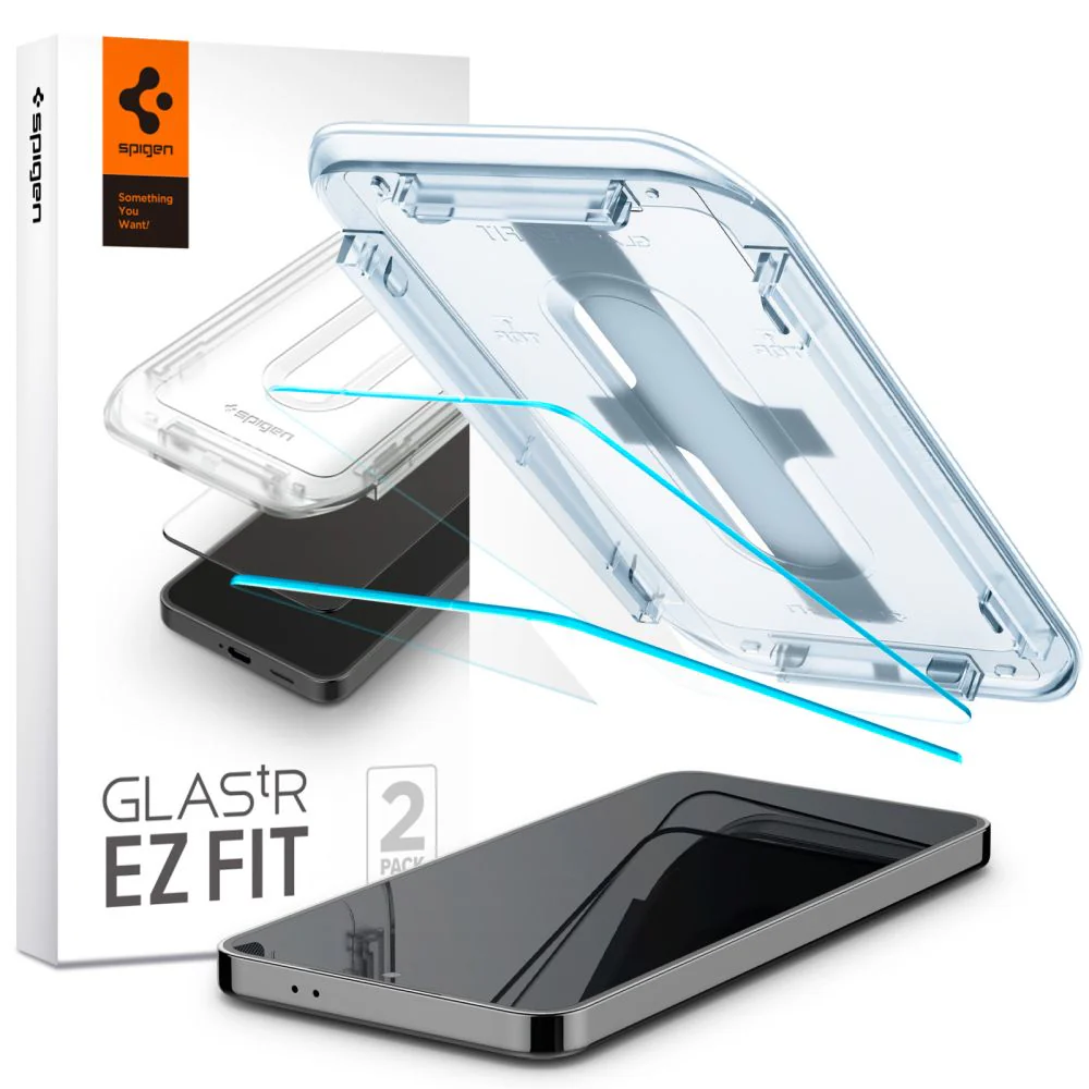 Spigen GlastR EZ FIT Screen Protector for Samsung Galaxy S25+ S936 / S24+ S926, Tempered Glass, Full Glue, Set of 2 pieces AGL07432 - Image 2