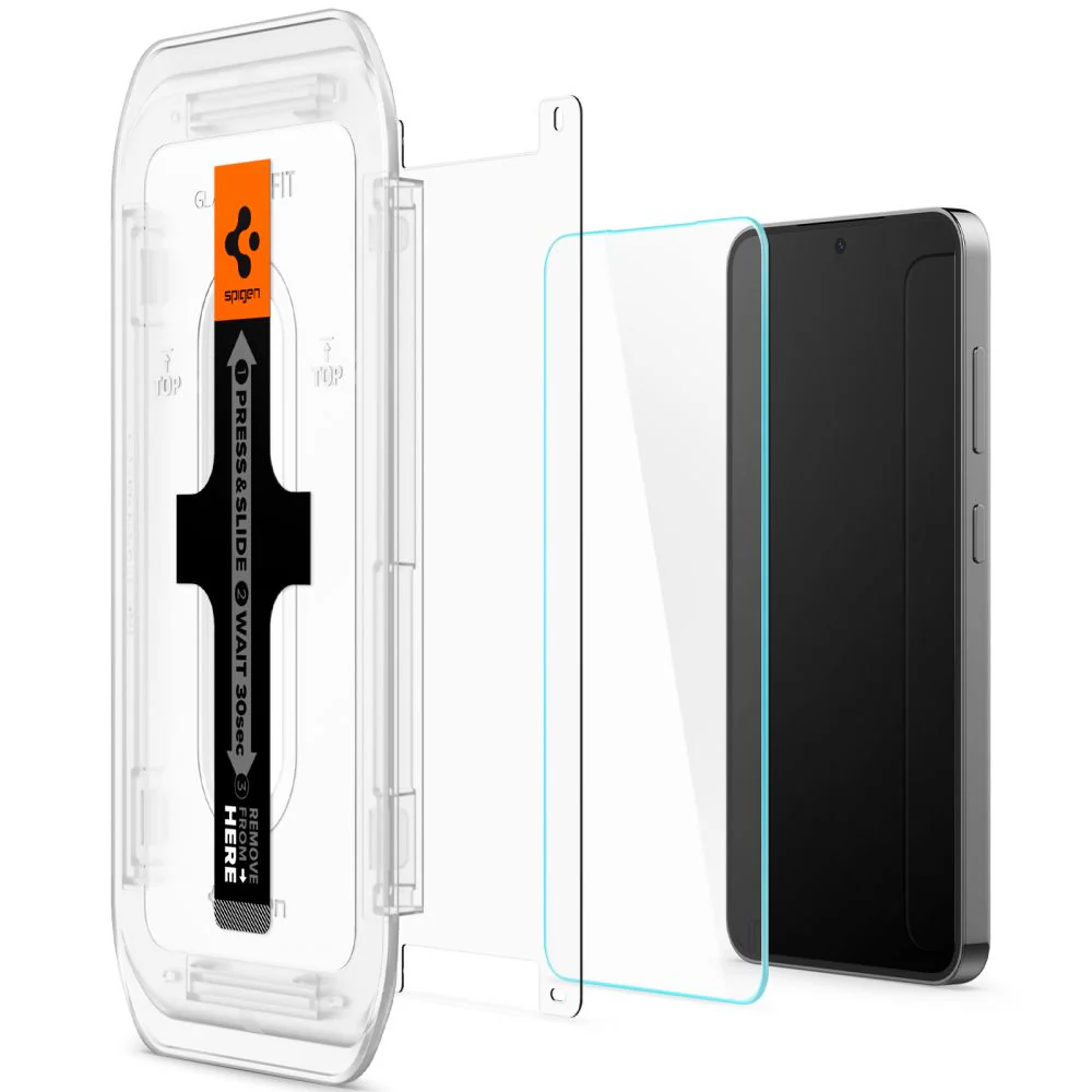 Spigen GlastR EZ FIT Screen Protector for Samsung Galaxy S25+ S936 / S24+ S926, Tempered Glass, Full Glue, Set of 2 pieces AGL07432 - Image 4
