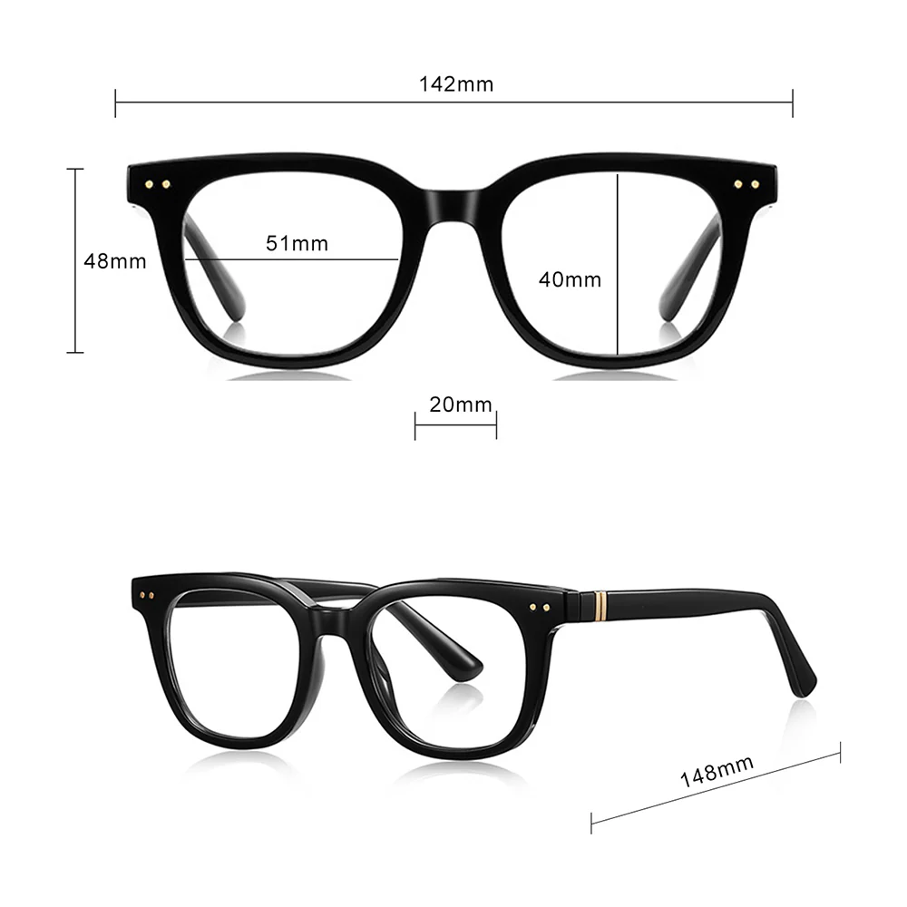 Techsuit 2229 Men's Computer Glasses, Anti-Blue Light, Light Brown - Image 7