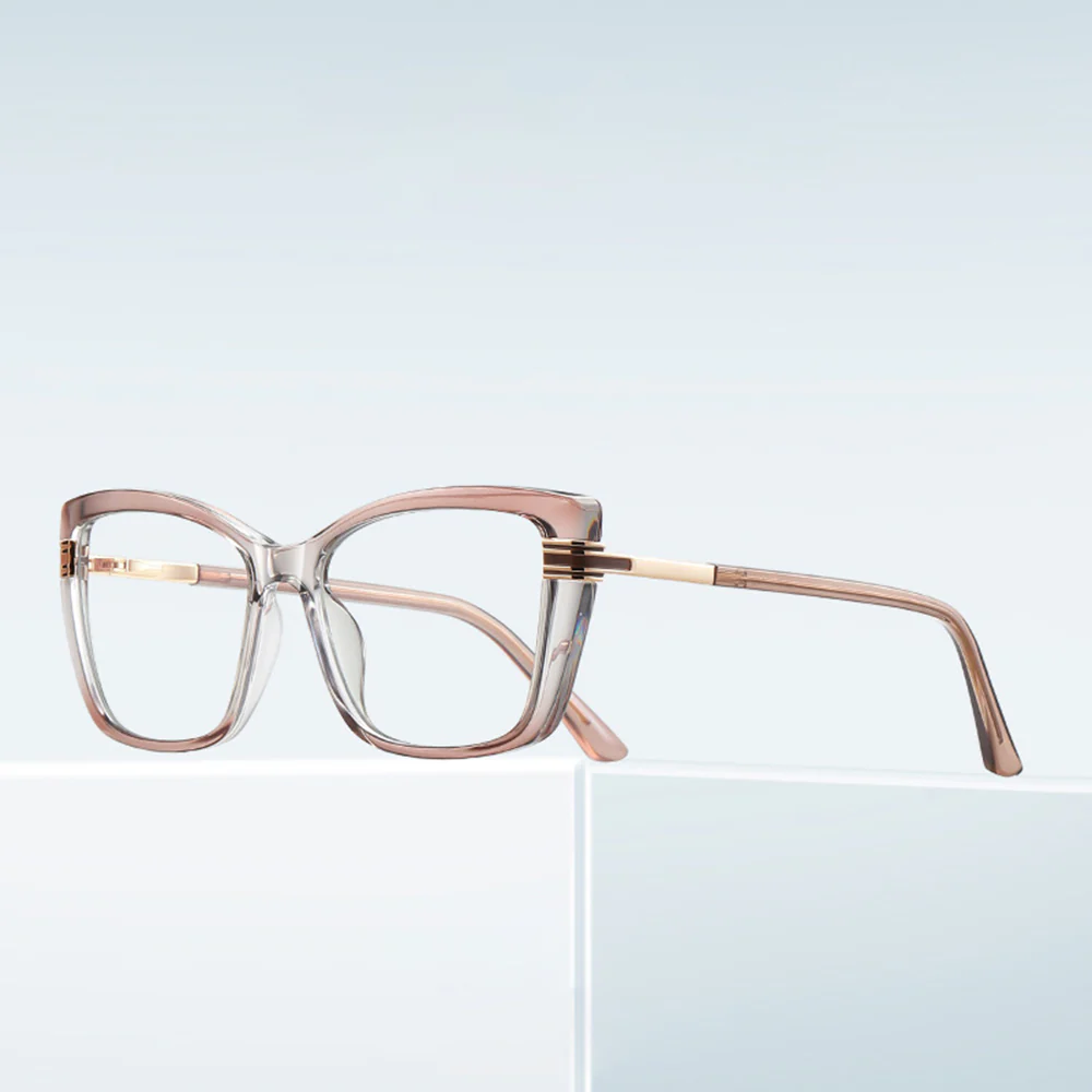 Techsuit 2273 Women's Computer Glasses, Anti-Blue Light, Light Brown - Image 4