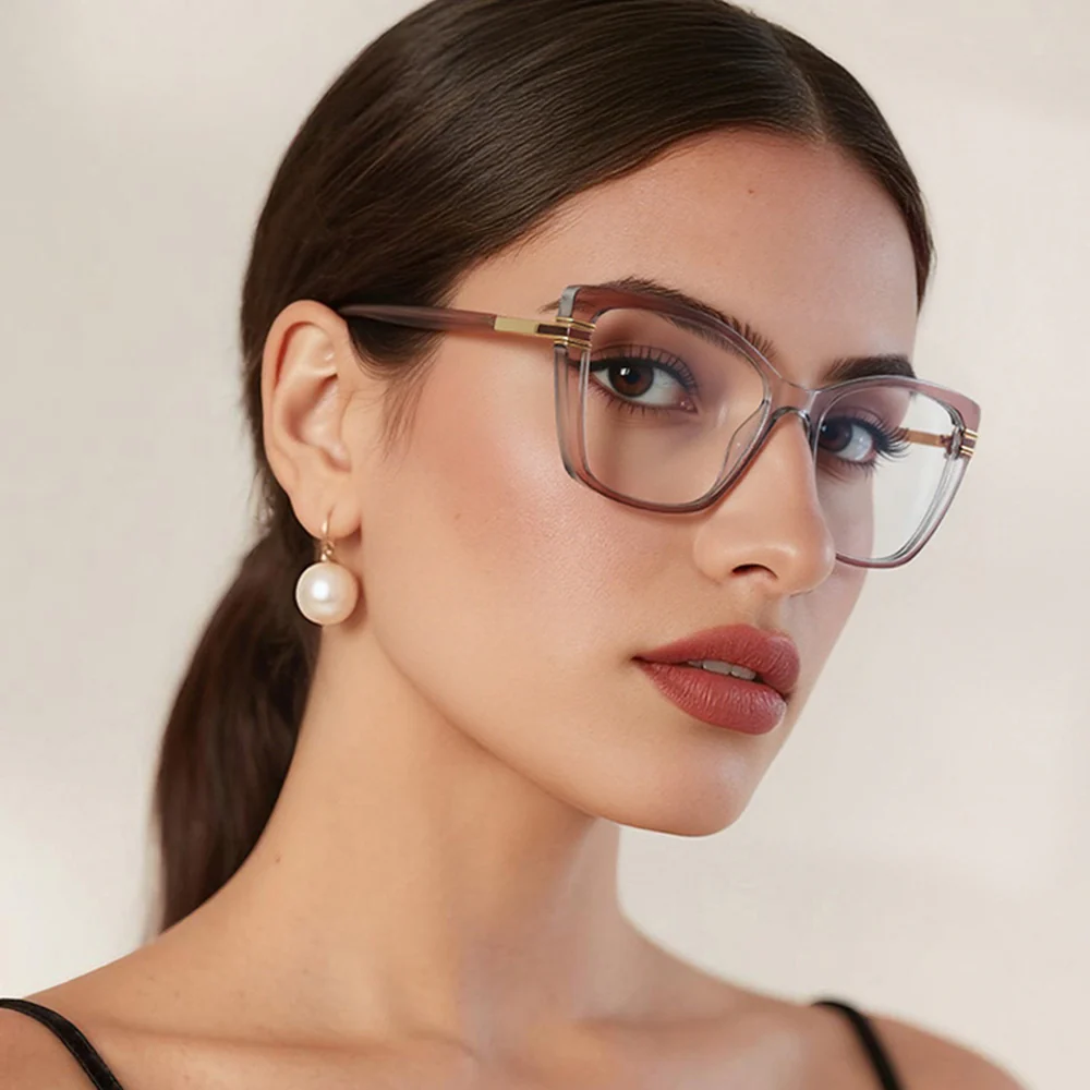 Techsuit 2273 Women's Computer Glasses, Anti-Blue Light, Light Brown - Image 6