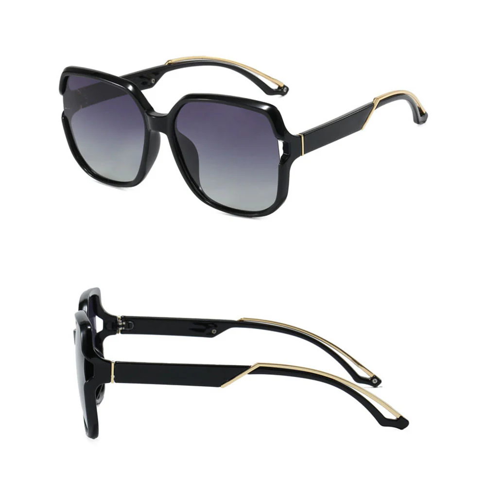 Techsuit 5228 Women's Sunglasses, Polarized, Black and Gold - Image 3