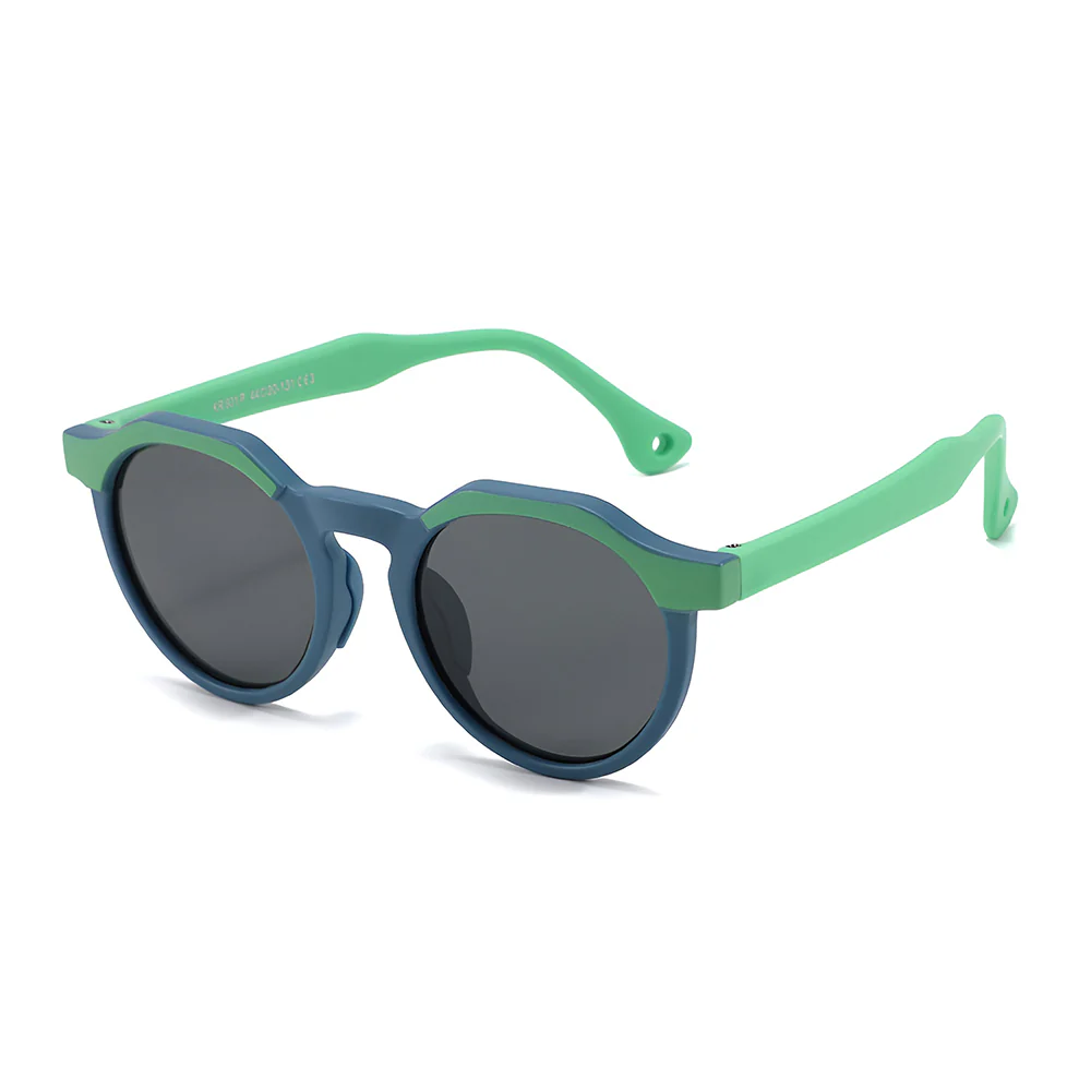 Techsuit 601 Kids' Sunglasses, Polarized, UV Protection, Green Blue