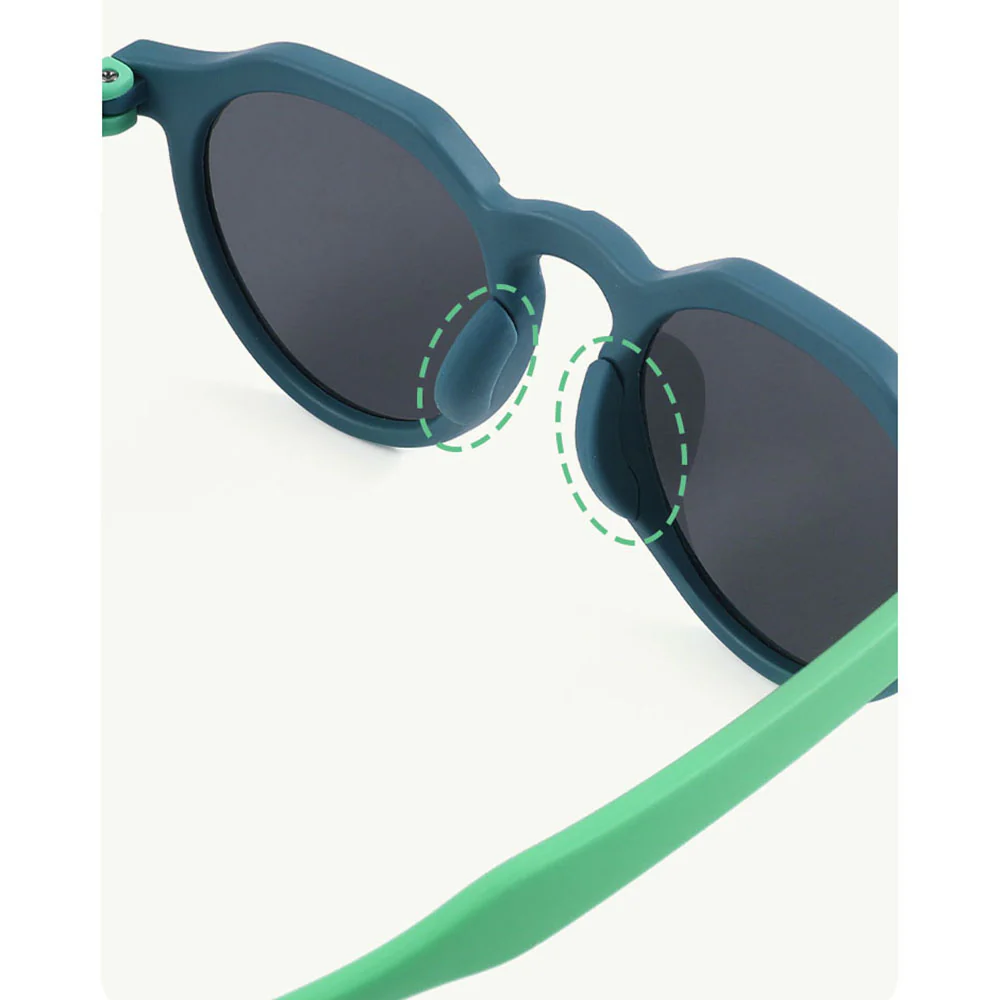 Techsuit 601 Kids' Sunglasses, Polarized, UV Protection, Green Blue - Image 4
