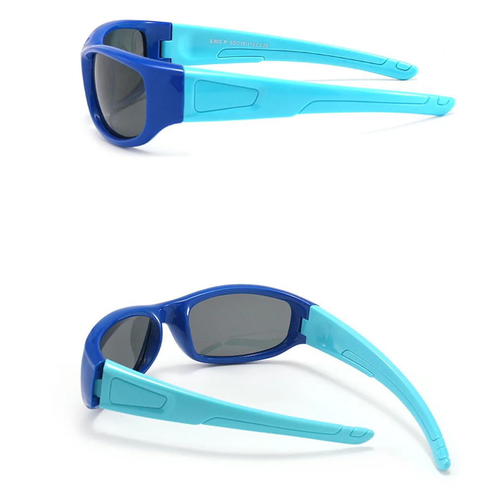 Techsuit 800-C30 Kids' Sports Sunglasses, Polarized, Red Pink - Image 2