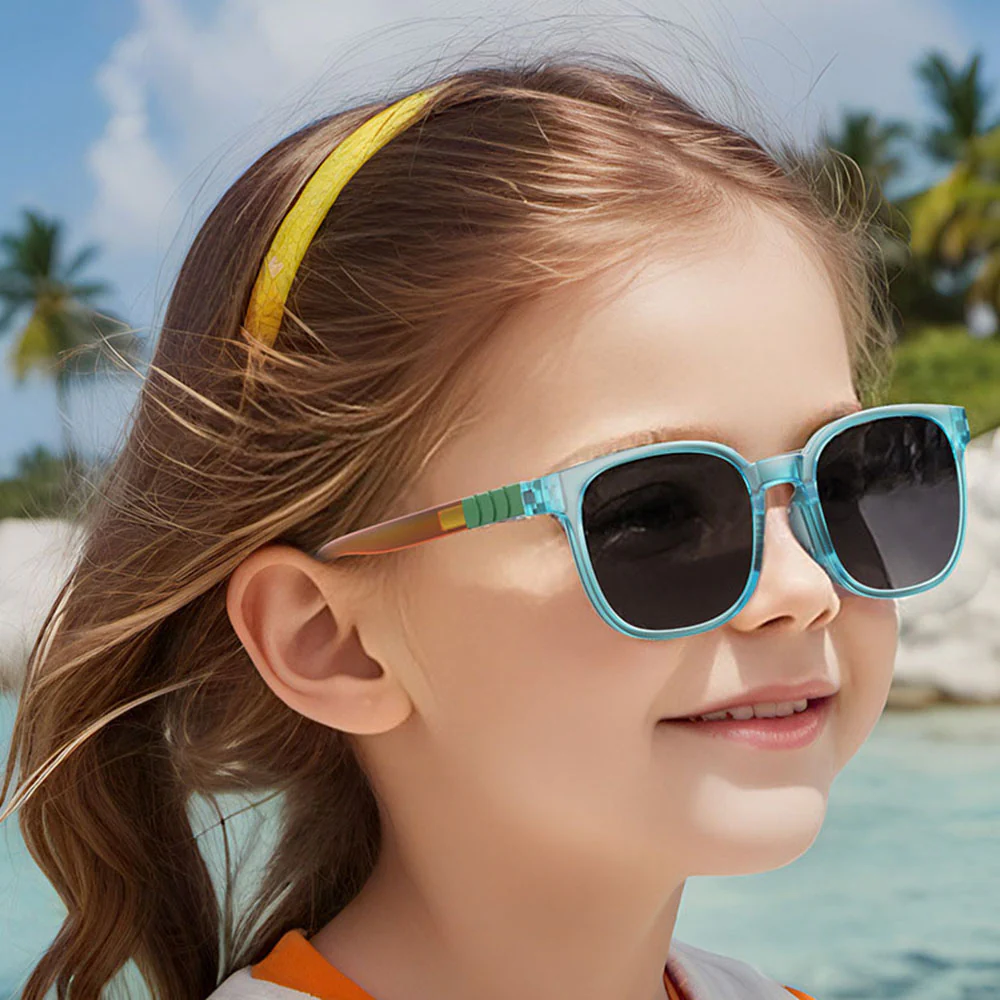 Techsuit 9694 Kids' Sunglasses, Polarized, UV Protection, Blue Black - Image 2