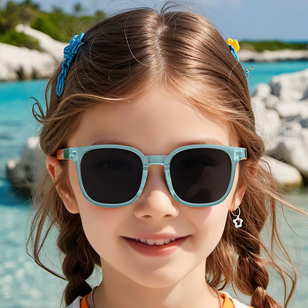 Techsuit 9694 Kids' Sunglasses, Polarized, UV Protection, Blue Black - Image 6