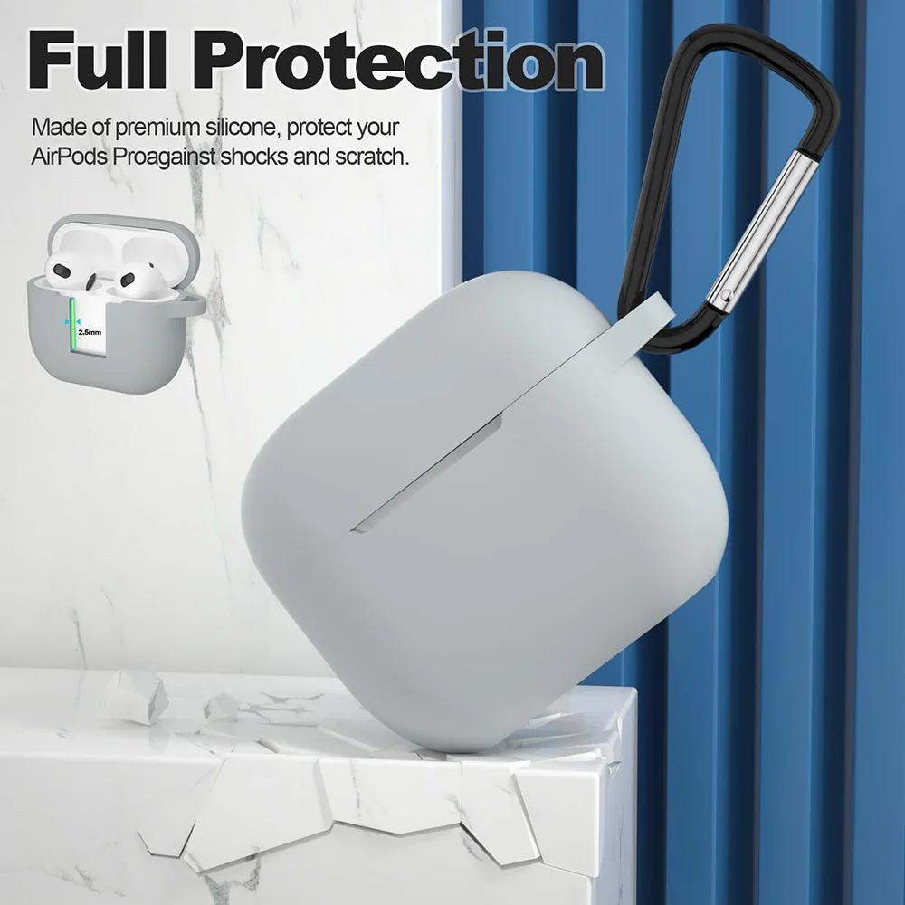 Techsuit Silicone Case for Apple AirPods 3, Purple - Image 6