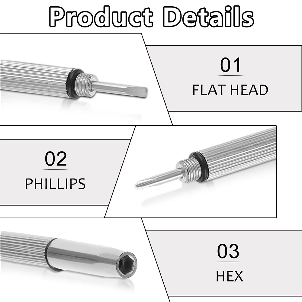 Techsuit ST1 Screwdriver for Glasses, Silver - Image 5